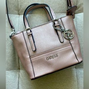 Guess Delaney mini  tote ride gold